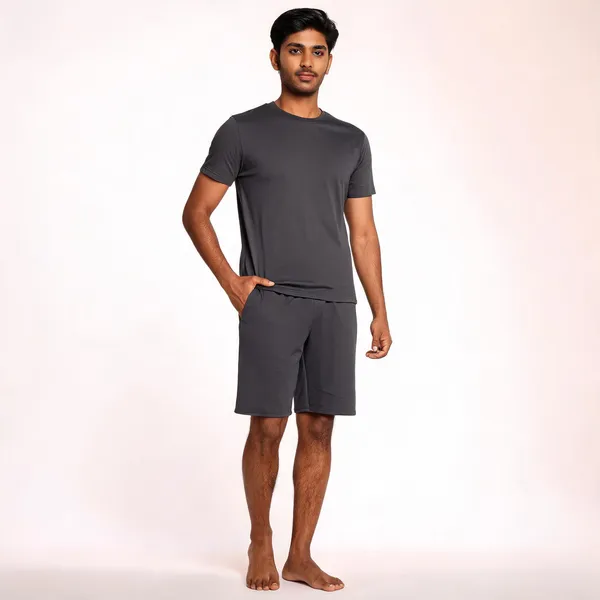 Black_Lycra_Regular_Fit_Shorts_For_Men