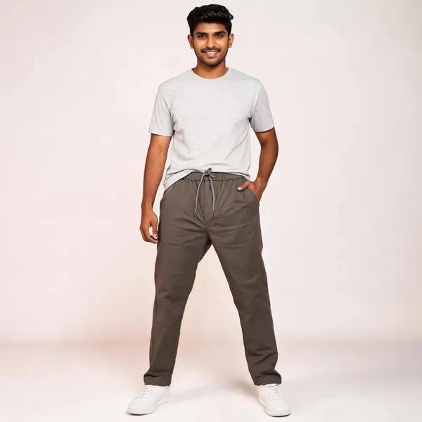 Brown_Cotton_Twill_Relaxed_Fit_Drawstring_Trousers_For_Men