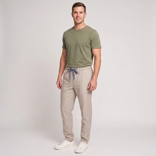 Beige_Cotton_Linen_Relaxed_Tapered_Jogger_Pants_For_Men