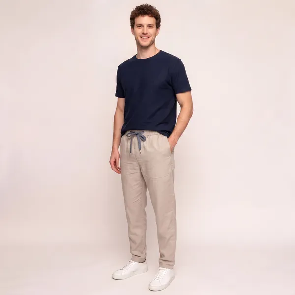 Beige_Cotton_Linen_Relaxed_Tapered_Jogger_Pants_For_Men