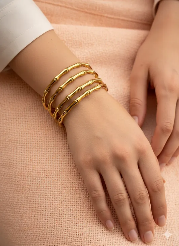 Gold_Bamboo_Style_Textured_Kada_Bracelet