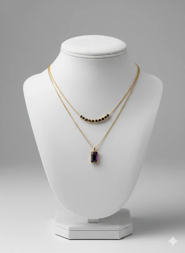 Gold_Black_Double_Layer_Chain