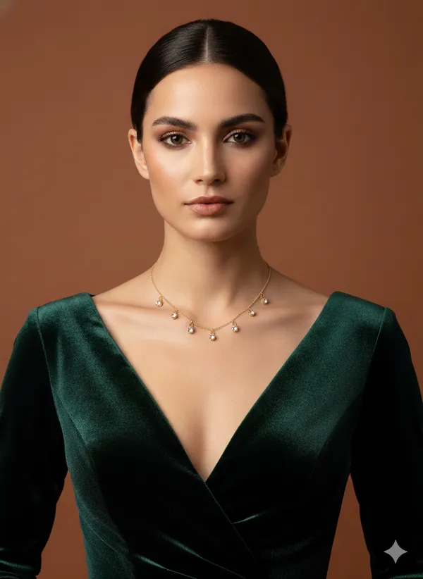 Gold_Heart_Clear_Stone_Chain