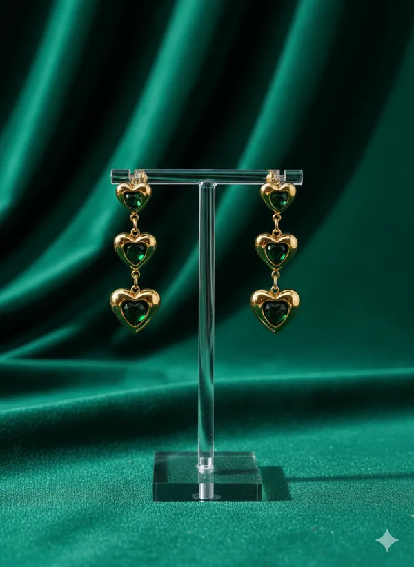 Gold_Emerald_Heart_Hanging_Earrings