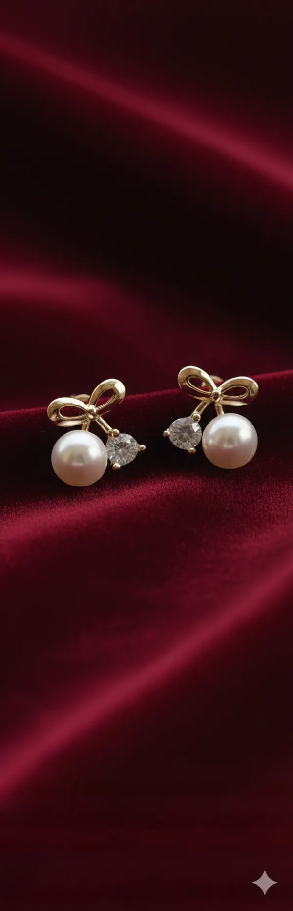 Gold_Bow_Studded_Multi_Earrings