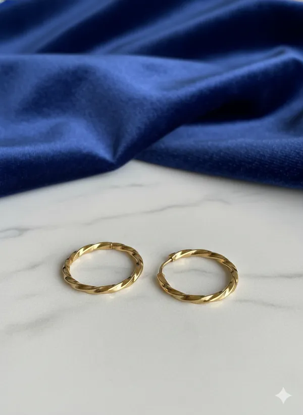 Golden_Round_Hoop_Earrings_-_Pack_of_2