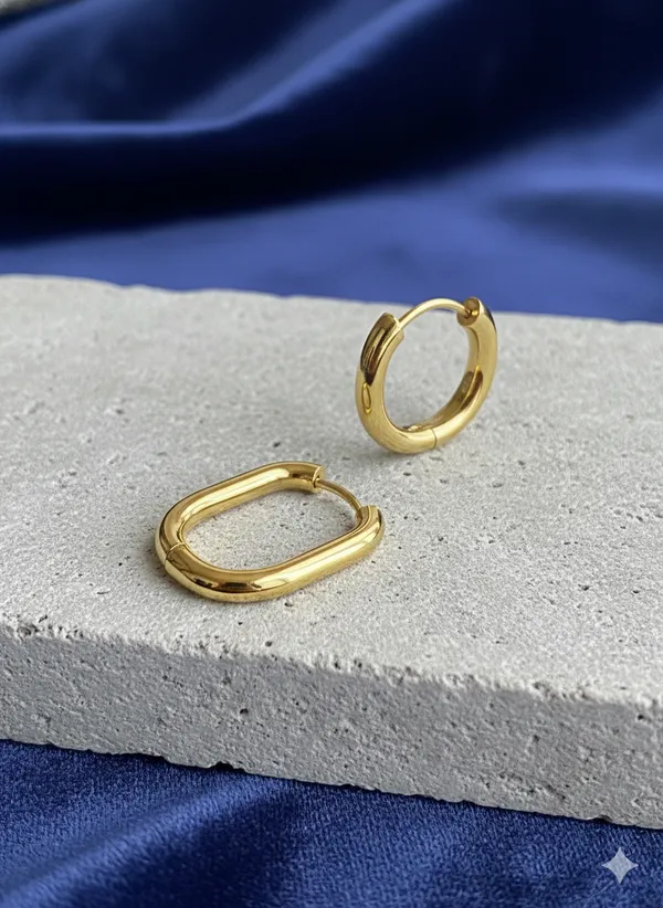 Golden_Oval_Hoop_Earrings_-_Pack_of_2