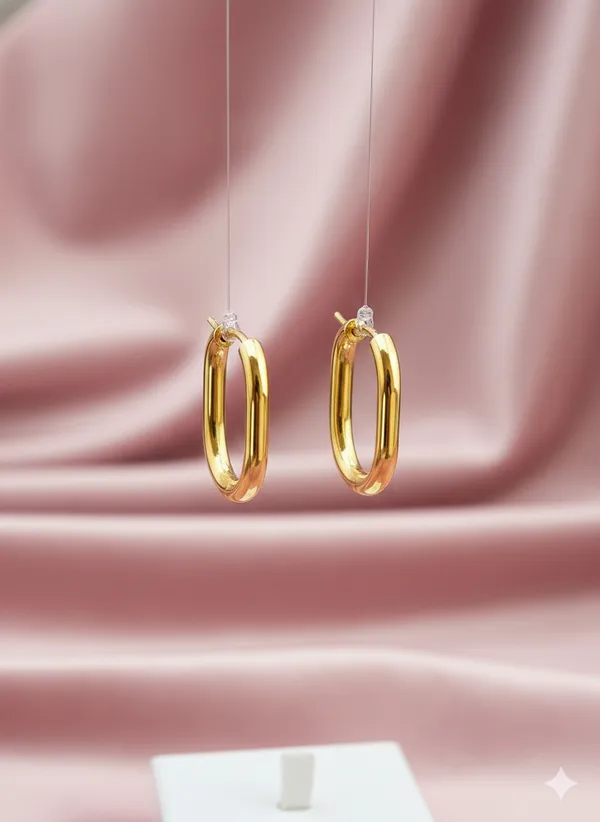 Golden_Oval_Hoop_Earrings_-_Pack_of_2
