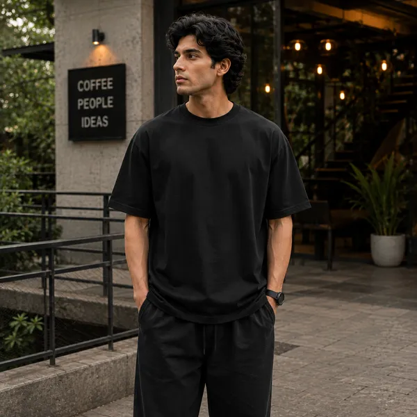 No_Means_No_Oversized_Black_Graphic_Print_T-Shirt