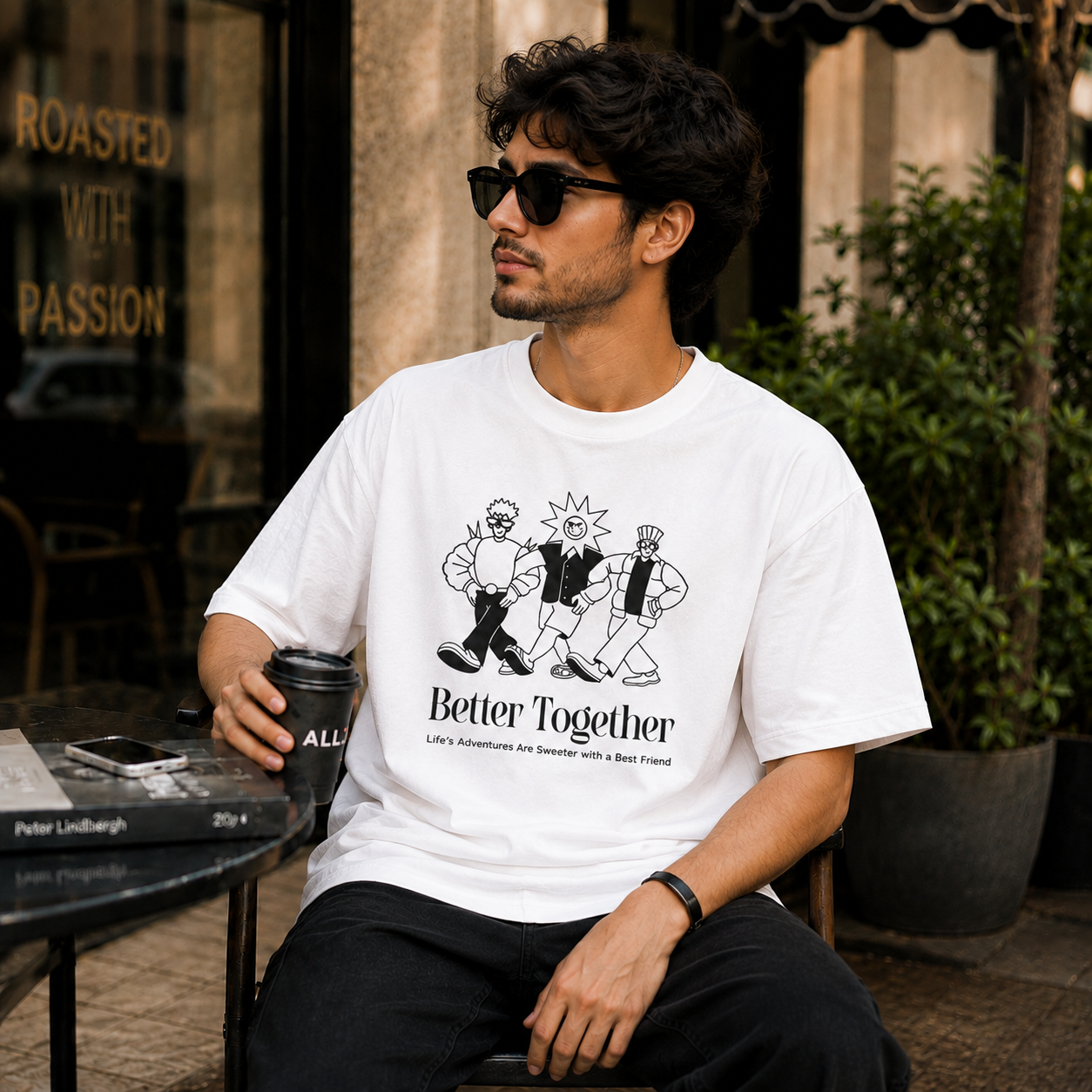 Better_Together_Oversized_White_Graphic_Print_T-Shirt