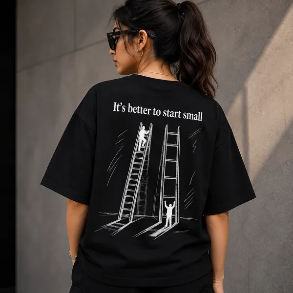 It's_Better_to_Start_Small_Oversized_Black_Graphic_Print_T-Shirt