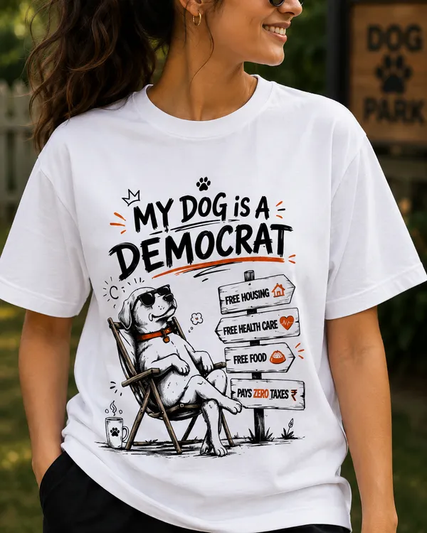 Democrat_Regular_Fit_White_Graphic_Print_T-Shirt