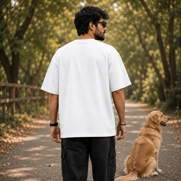 Home_is_Where_the_Dog_Runs_to_Greet_You_Oversized_White_Graphic_Print_T-Shirt