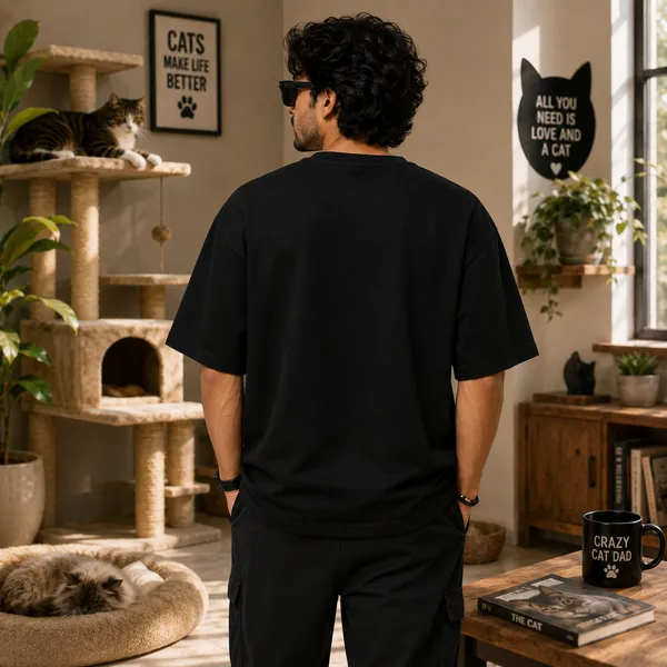 Sorry_i'm_Late_my_Cat_Was_Sitting_on_Me_Relaxed_Fit_Black_Graphic_Print_T-Shirt