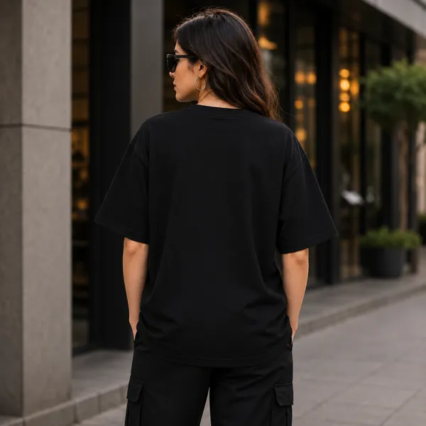 Itni_Overthinking_Ke_Baad_Bhi_Itne_Glat_Relaxed_Fit_Black_Graphic_Print_T-Shirt