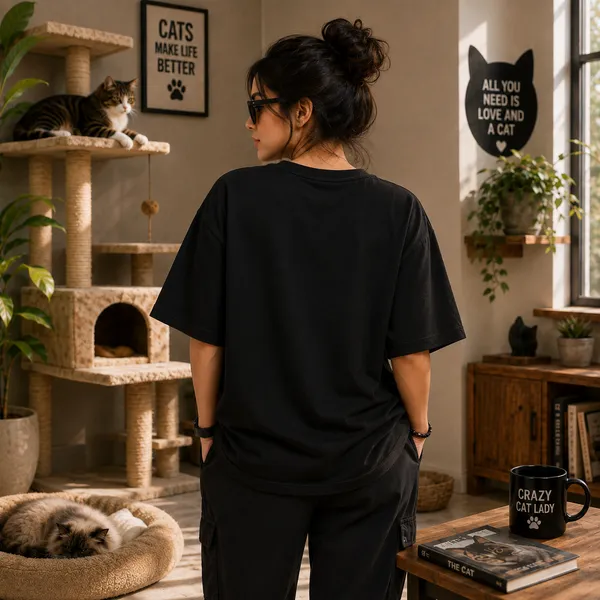 Sorry_i'm_Late_my_Cat_Was_Sitting_on_Me_Relaxed_Fit_Black_Graphic_Print_T-Shirt