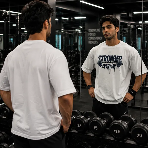 Stronger_Every_Day_Oversized_White_Graphic_Print_T-Shirt