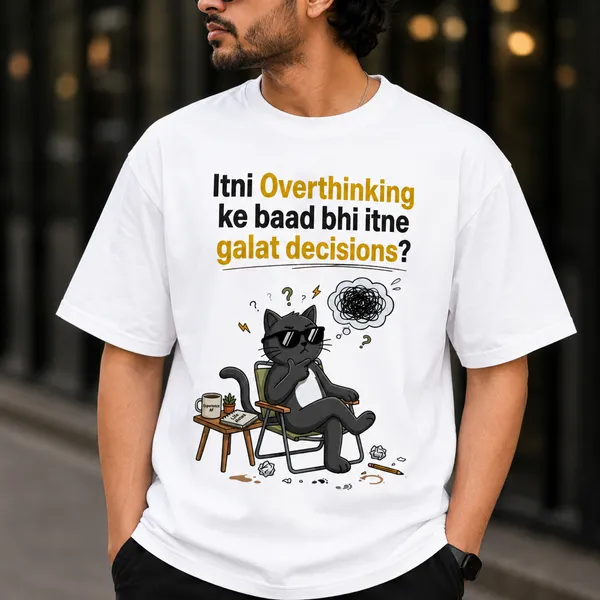 Itni_Overthinking_Ke_Baad_Bhi_Itne_Glat_Oversized_White_Graphic_Print_T-Shirt