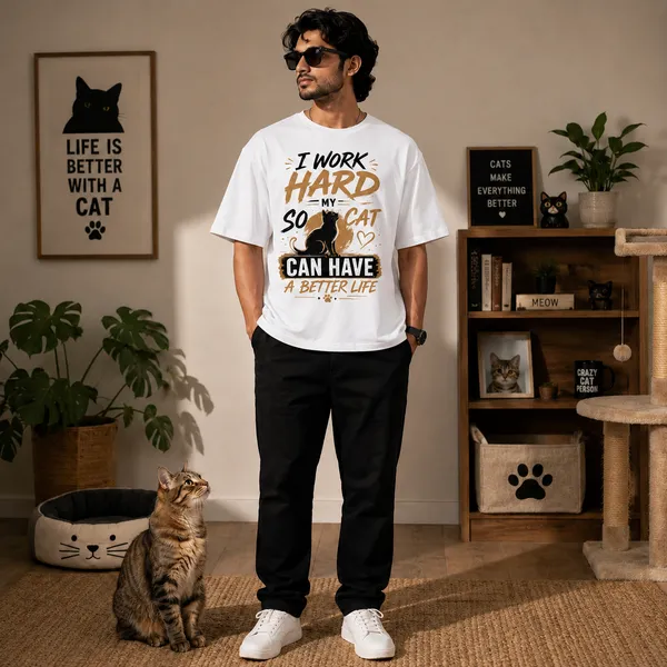 I_Work_Hard_and_Can_Have_a_Better_Life_Casual_Fit_White_Graphic_Print_T-Shirt