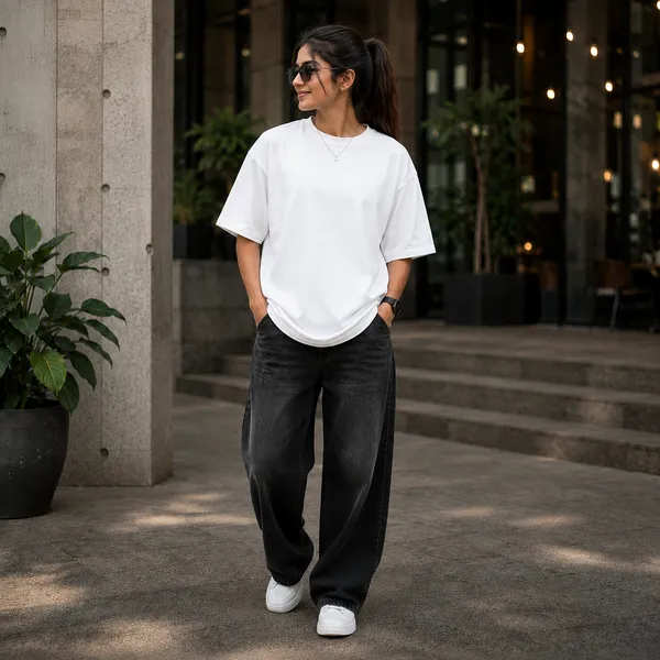She_Said_Formula_One_or_Me_Sometimes_I_Miss_Oversized_White_Graphic_Print_T-Shirt
