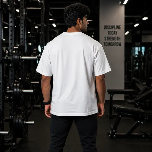 Wake_Up_Beauty_it's_Time_to_Beast_Relaxed_Fit_White_Graphic_Print_T-Shirt