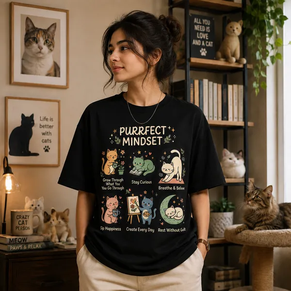 Purrfect_Mindset_Relaxed_Fit_Black_Graphic_Print_T-Shirt