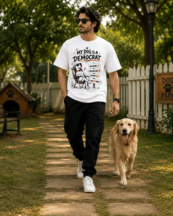 Democrat_Regular_Fit_White_Graphic_Print_T-Shirt