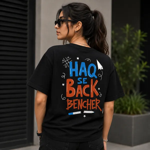 Haq_Se_Back_Bencher_Oversized_Black_Graphic_Print_T-Shirt