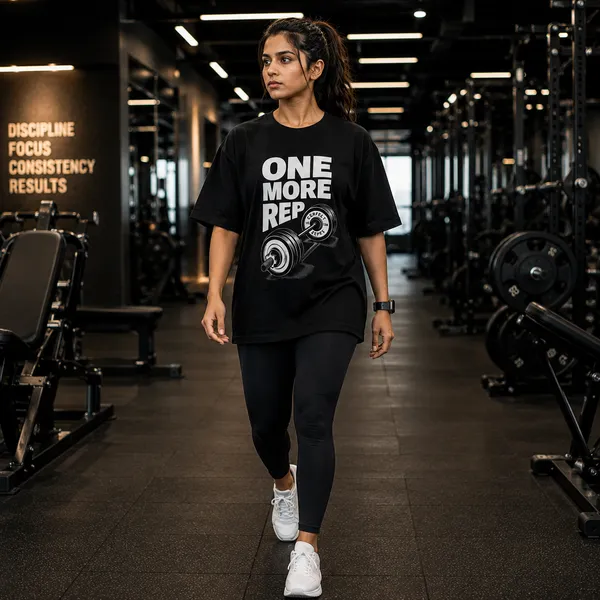 One_More_Rep_Oversized_Black_Graphic_Print_T-Shirt