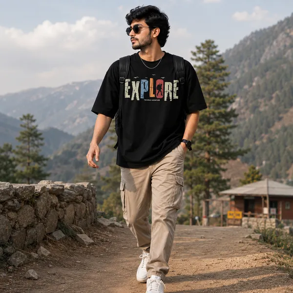 Explore_Oversized_Black_Graphic_Print_T-Shirt
