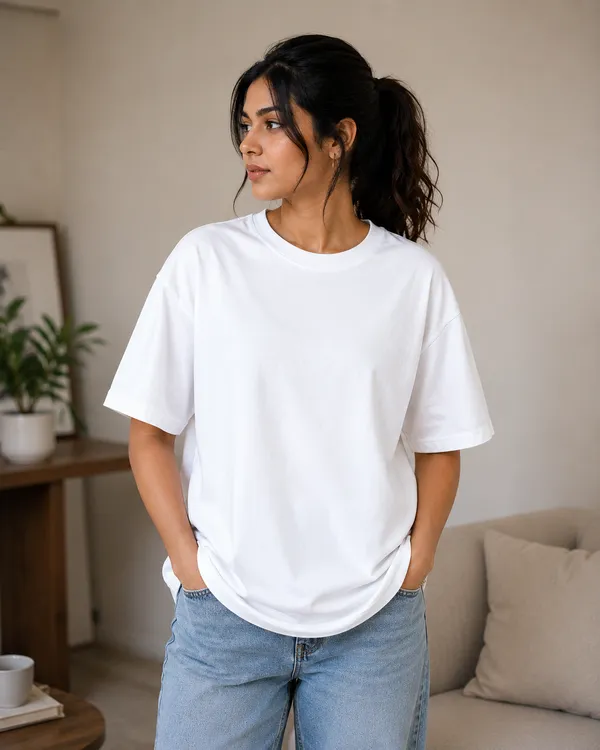 June_Di_Garmi_Ta_Seh_Ni_Hori_Relaxed_Fit_White_Graphic_Print_T-Shirt