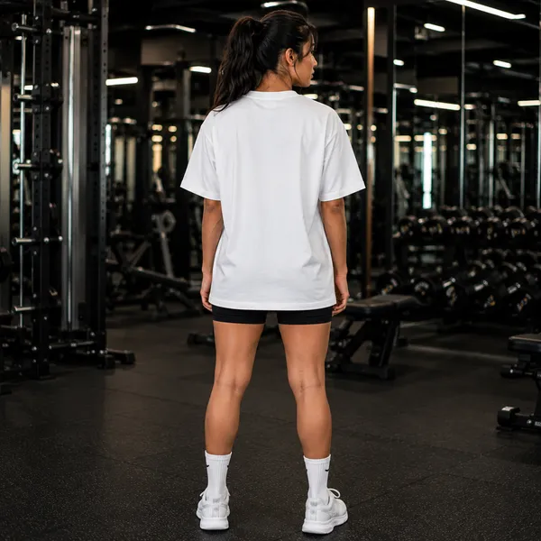 One_More_Rep_Oversized_White_Graphic_Print_T-Shirt