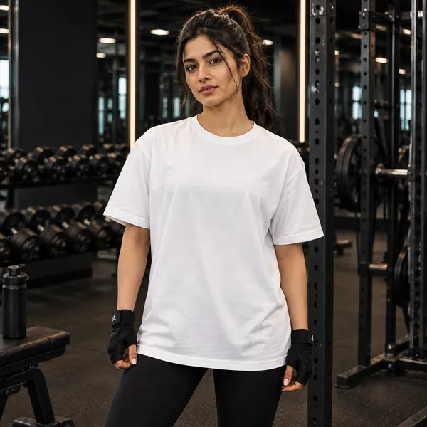 1%_Stronger_Every_Day_Relaxed_Fit_White_Graphic_Print_T-Shirt