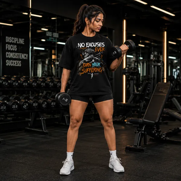 No_Excuses_Ever_Oversized_Black_Graphic_Print_T-Shirt