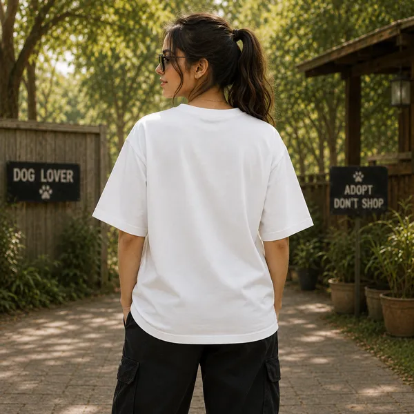 Sorry_i'm_Late_I_Saw_a_Dog_Relaxed_Fit_White_Graphic_Print_T-Shirt