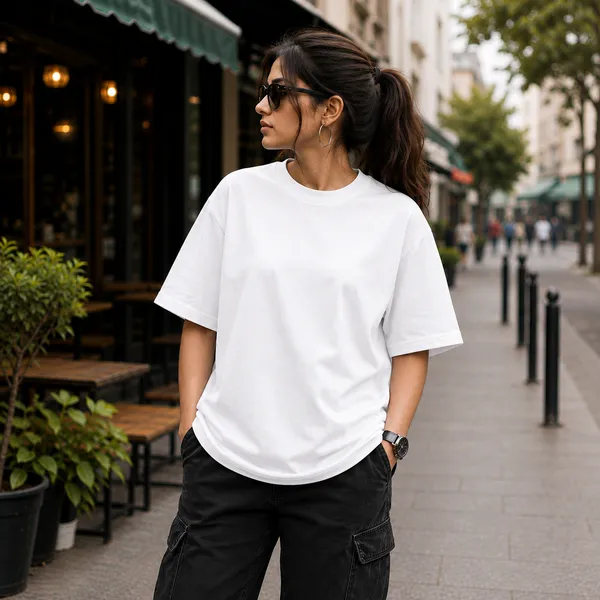 Ek_Tha_Raja_Ek_Thi_Rani_Oversized_White_Graphic_Print_T-Shirt