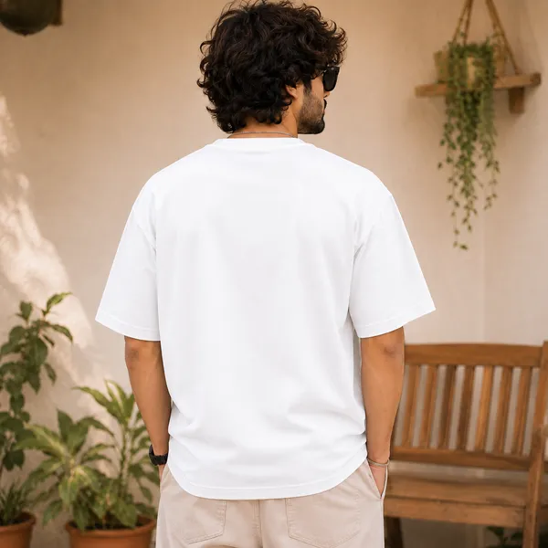 Plants_•_Dogs_•_Coffee_Oversized_White_Graphic_Print_T-Shirt