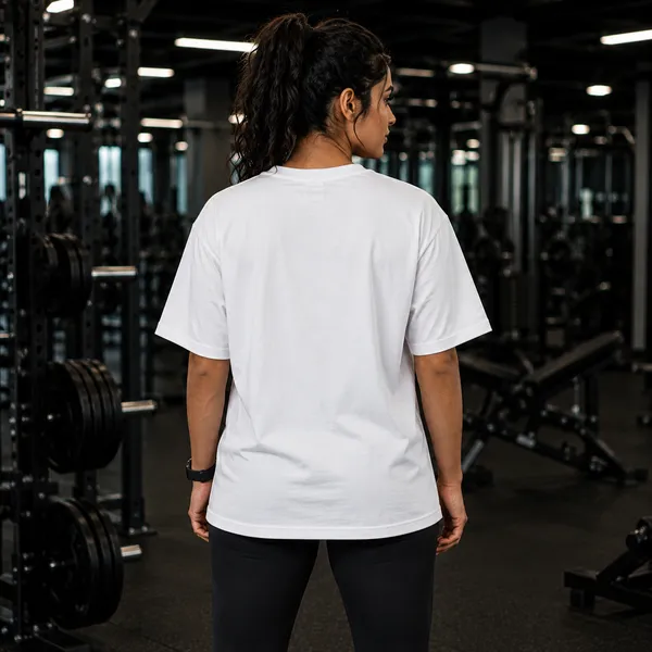 Wake_Up_Beauty_it's_Time_to_Beast_Relaxed_Fit_White_Graphic_Print_T-Shirt