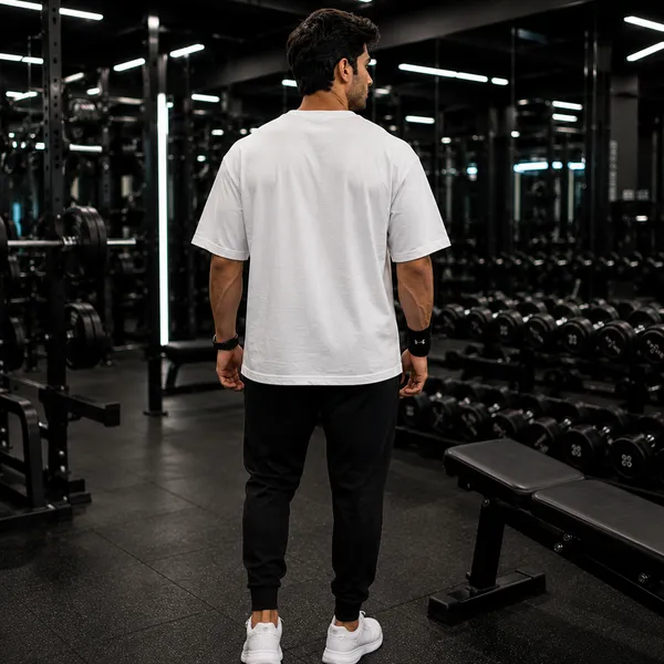 Stronger_Every_Day_Oversized_White_Graphic_Print_T-Shirt