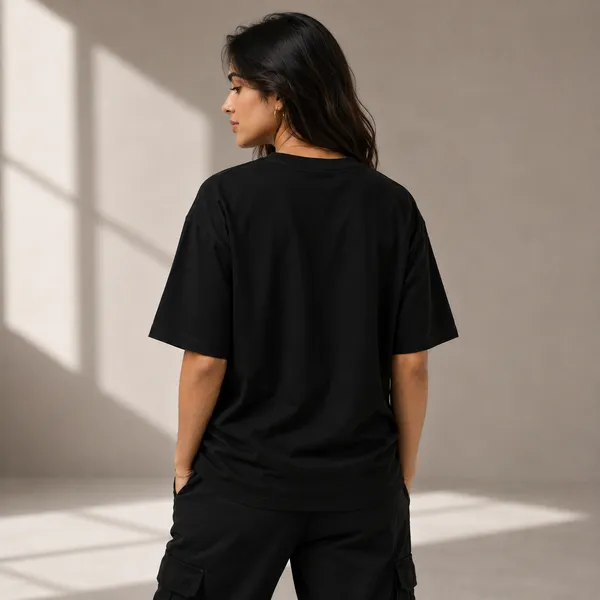 I'm_Late._I_Saw_a_Cat_Oversized_Black_Graphic_Print_T-Shirt