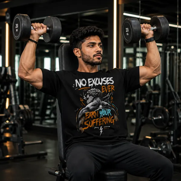 No_Excuses_Ever_Oversized_Black_Graphic_Print_T-Shirt