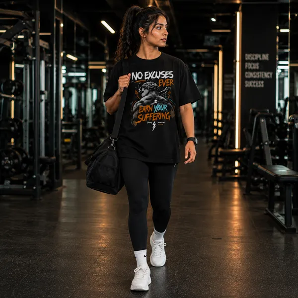 No_Excuses_Ever_Oversized_Black_Graphic_Print_T-Shirt