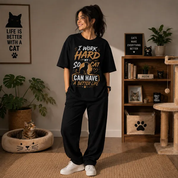 I_Work_Hard_and_Can_Have_a_Better_Life_Relaxed_Fit_Black_Graphic_Print_T-Shirt