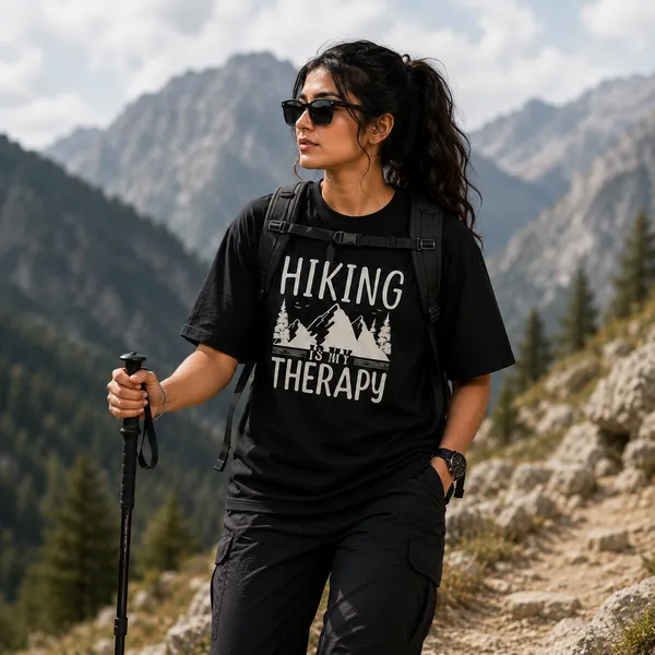 Hiking_is_my_Therapy_Oversized_Black_Graphic_Print_T-Shirt
