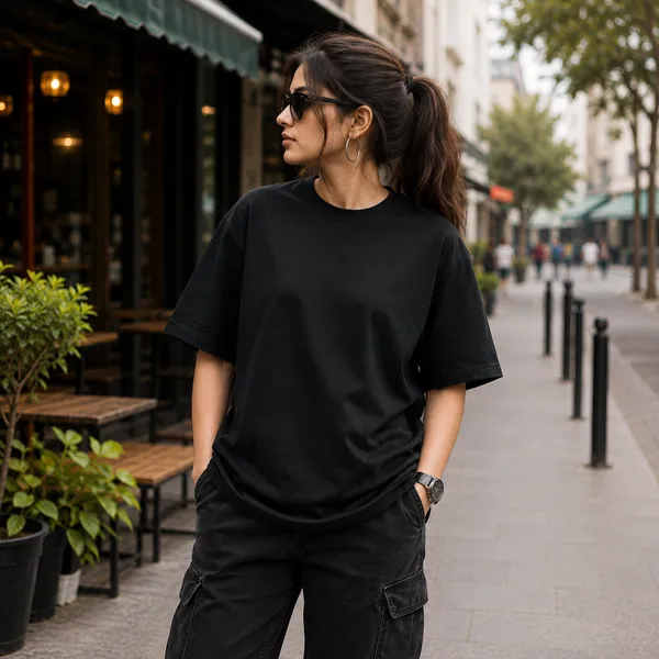Ek_Tha_Raja_Ek_Thi_Rani_Oversized_Black_Graphic_Print_T-Shirt