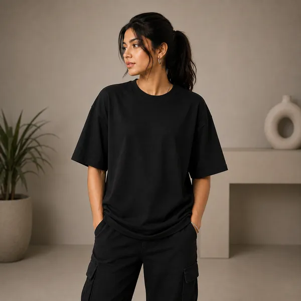 June_Di_Garmi_Ta_Seh_Ni_Hori_Oversized_Black_Graphic_Print_T-Shirt
