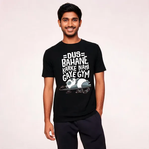 White_Panda_Gym_Graphic_Print_T-Shirt_for_Men