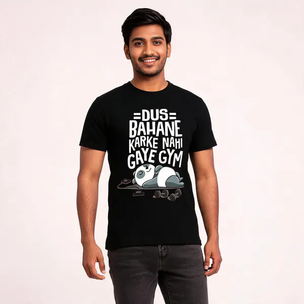 White_Panda_Gym_Graphic_Print_T-Shirt_for_Men