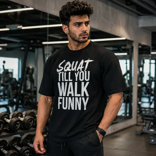 Squat_Till_You_Walk_Funny_Oversized_Black_Graphic_Print_T-Shirt