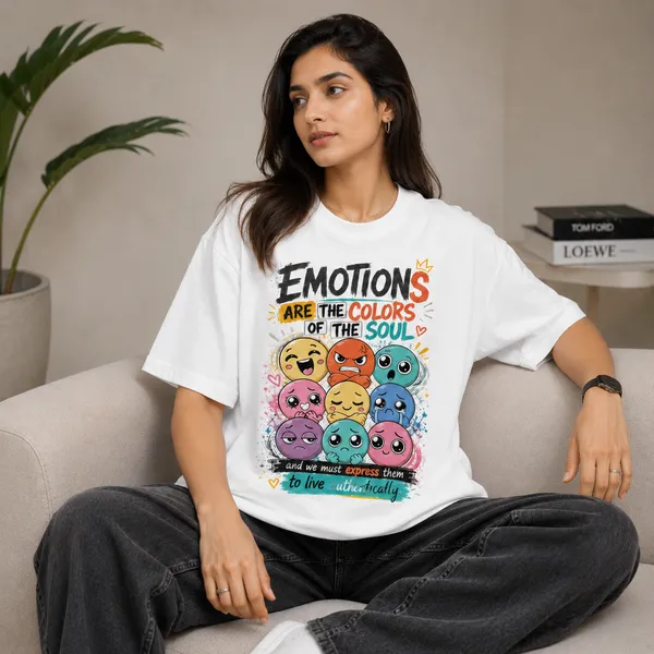 Emotions_Oversized_White_Graphic_Print_T-Shirt